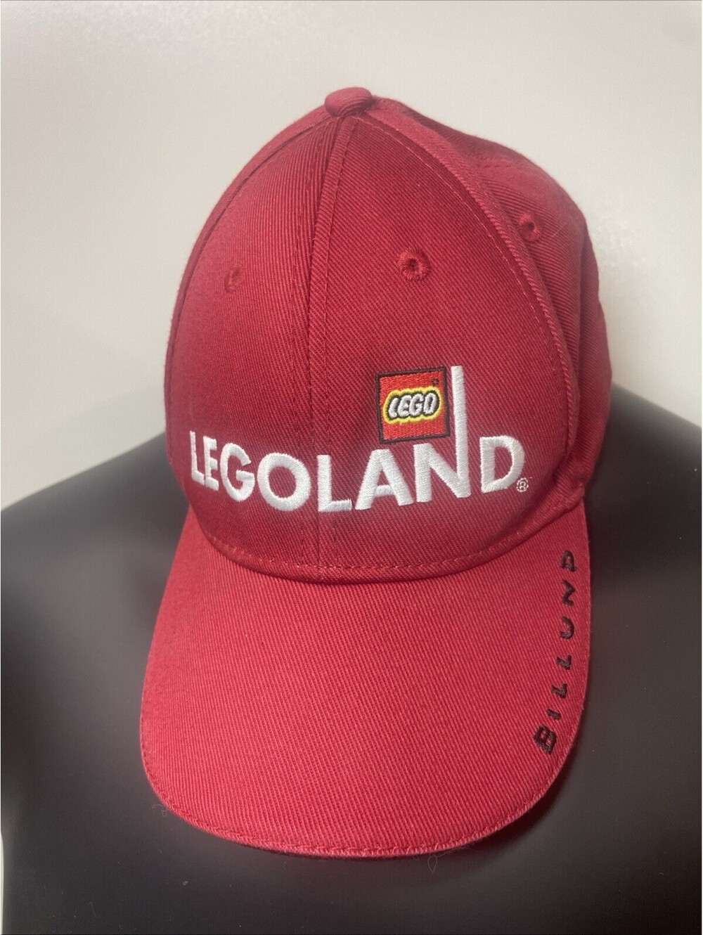 LEGO Legoland Billund Baseball Cap Adjustable Hat Red Small